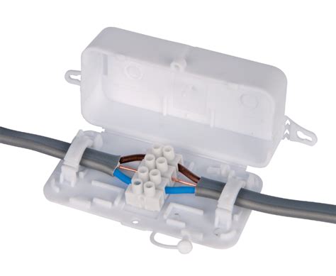 chocolate box electrical connector|screwfix connector box.